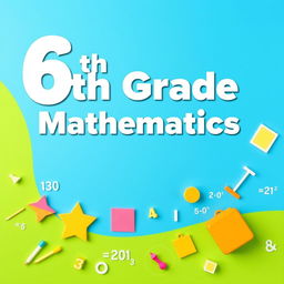 An A4-sized educational poster designed for a 6th-grade mathematics manual in portrait orientation