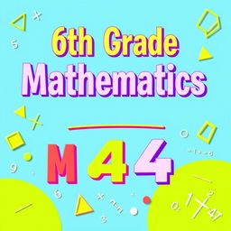 An A4-sized educational poster designed for a 6th-grade mathematics manual in portrait orientation