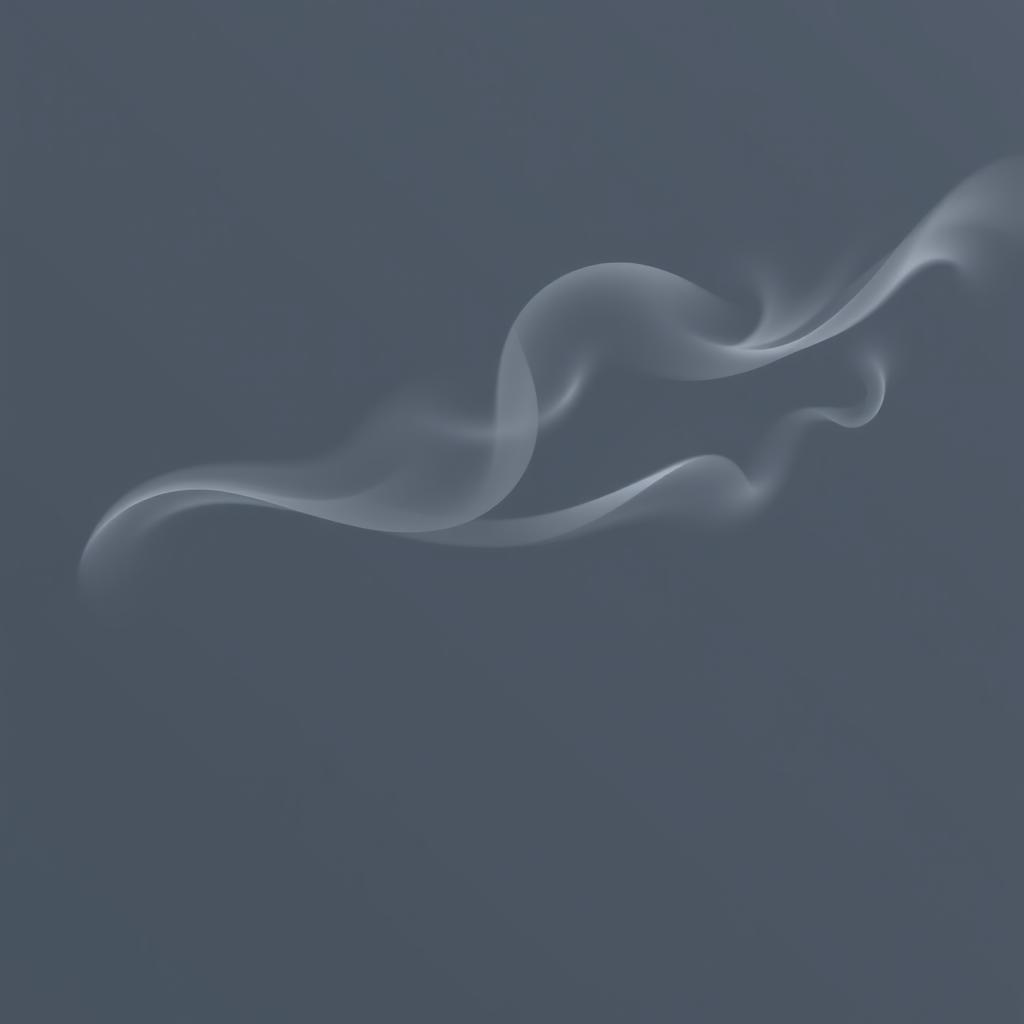 A dynamic pixel animation showcasing small gray horizontal smoke streams that elegantly appear and disappear across the screen