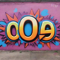 A vibrant graffiti art showcasing the word 'O Side', full of dynamic shapes, and splashes of various colors.