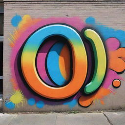 A vibrant graffiti art showcasing the word 'O Side', full of dynamic shapes, and splashes of various colors.