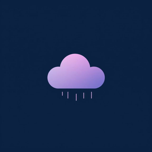 A logo design that encapsulates a dreamlike state and nostalgia, featuring an abstract representation of a cloud as a central symbol