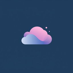 A logo design that encapsulates a dreamlike state and nostalgia, featuring an abstract representation of a cloud as a central symbol