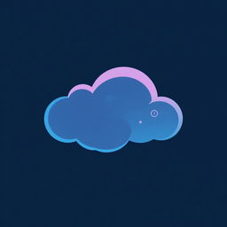 A logo design that encapsulates a dreamlike state and nostalgia, featuring an abstract representation of a cloud as a central symbol