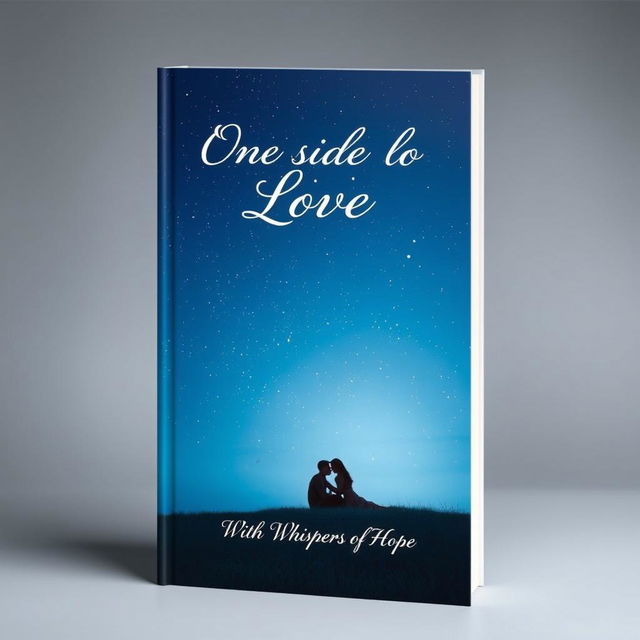 A captivating book cover design for 'One Sided Love: With Whispers of Hope'