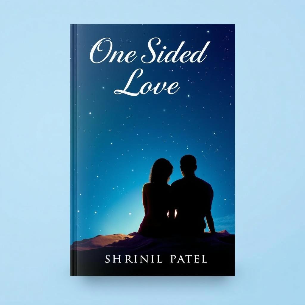 A beautiful book cover design for 'One Sided Love: With Whispers of Hope' by Shrinil Patel