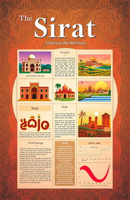 A beautifully designed encyclopedic entry about Sirat, showcasing its rich cultural and historical significance