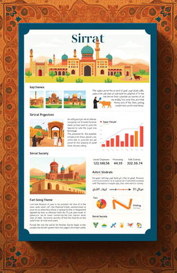 A beautifully designed encyclopedic entry about Sirat, showcasing its rich cultural and historical significance