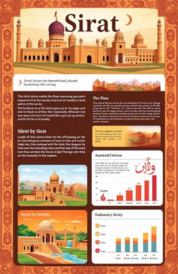 A beautifully designed encyclopedic entry about Sirat, showcasing its rich cultural and historical significance