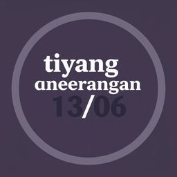 A logo featuring the text 'tiyang ngerangan 13/06'