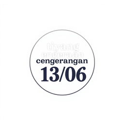 A logo featuring the text 'tiyang ngerangan 13/06'