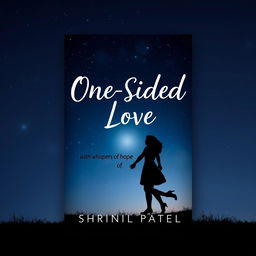 A book cover design featuring the title 'One Sided Love' at the top, with the subtitle 'with whispers of hope' positioned directly underneath