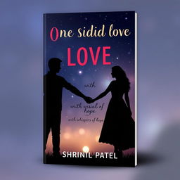 A book cover design featuring the title 'One Sided Love' at the top, with the subtitle 'with whispers of hope' positioned directly underneath