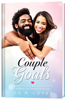 An eye-catching book cover for a romantic relationship guide titled 'Couple Goals'