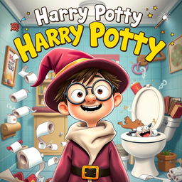 A humorous and whimsical movie poster titled 'Harry Potty'