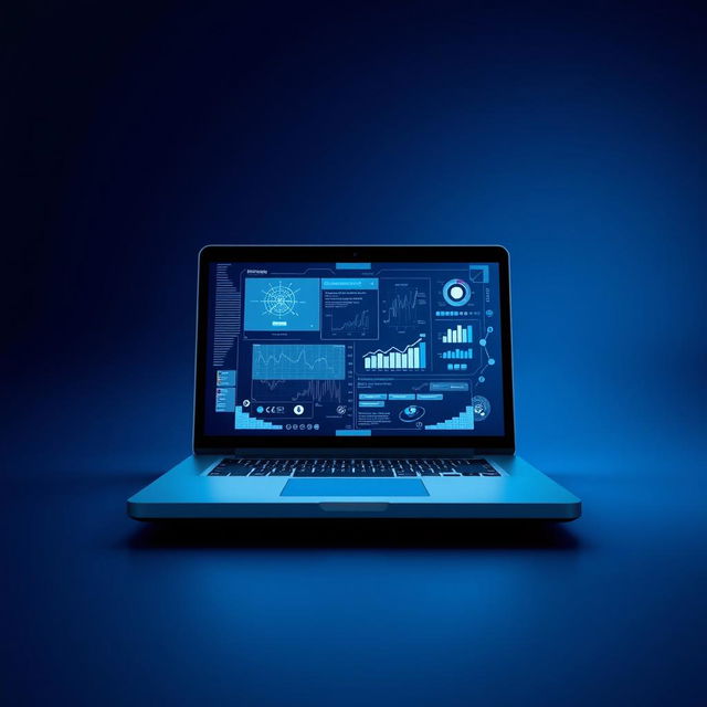 A captivating book cover design that resembles the front cover of a book, featuring a sleek, modern laptop opened to display complex diagnostic software on the screen