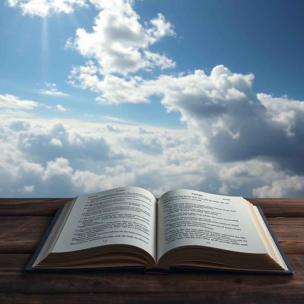 A poetic book resting on a rustic wooden table, its pages slightly open, with delicate tears on some of them