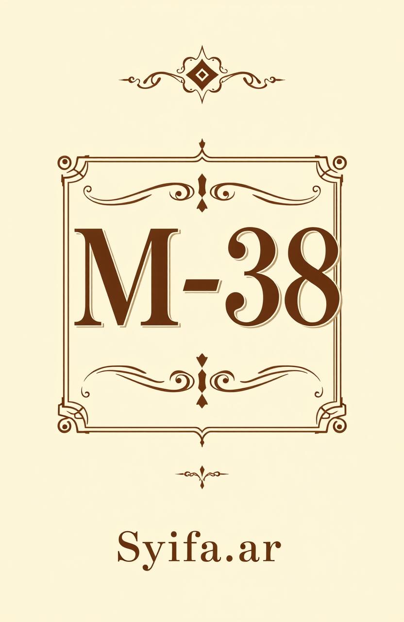 Aesthetic book cover for the title 'M-38' by Syifa_ar