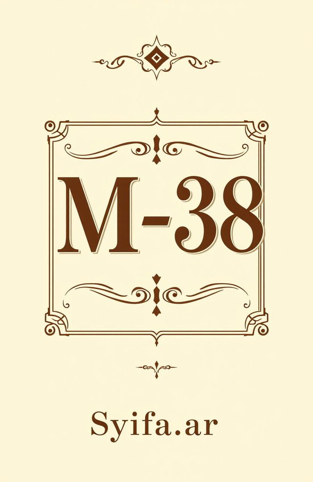 Aesthetic book cover for the title 'M-38' by Syifa_ar