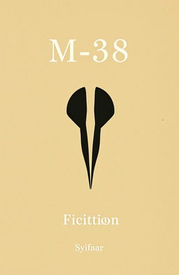 Aesthetic book cover design with the title 'M-38' prominently displayed at the top