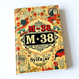 Aesthetic book cover design for a fictional book titled 'M-38' authored by Syifa_ar