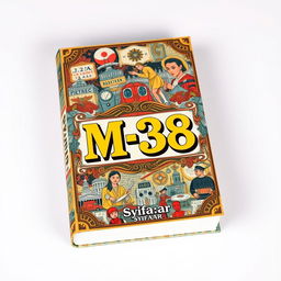 Aesthetic book cover design for a fictional book titled 'M-38' authored by Syifa_ar