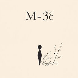 Aesthetic book cover design for a fictional book titled 'M-38' authored by Syifa_ar