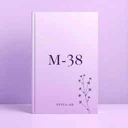 Aesthetic book cover design for a fictional book titled 'M-38' authored by Syifa_ar