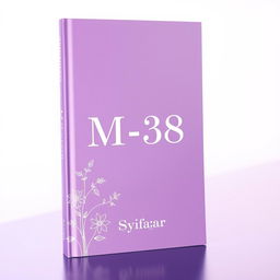 Aesthetic book cover design for a fictional book titled 'M-38' authored by Syifa_ar