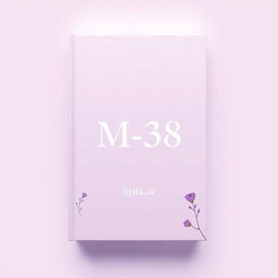 Aesthetic book cover design for a fictional book titled 'M-38' authored by Syifa_ar