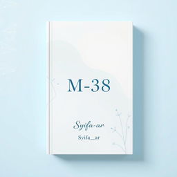 Aesthetic book cover design for a fictional book titled 'M-38' authored by Syifa_ar