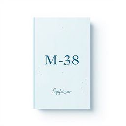 Aesthetic book cover design for a fictional book titled 'M-38' authored by Syifa_ar