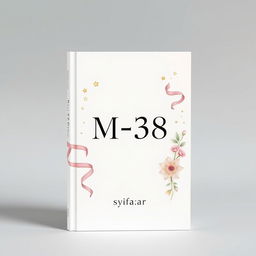 Aesthetic book cover design for a fictional book titled 'M-38' authored by Syifa_ar