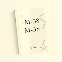 Aesthetic book cover design for a fictional book titled 'M-38' authored by Syifa_ar