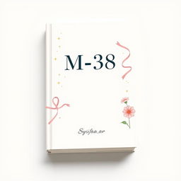 Aesthetic book cover design for a fictional book titled 'M-38' authored by Syifa_ar