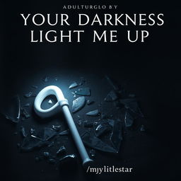 A haunting book cover for 'Your Darkness Light Me Up' by Author 'my_litle_star'