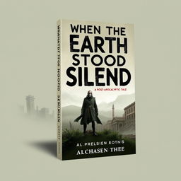 A modern book cover featuring the title "When the Earth Stood Silent: A Post-Apocalyptic Tale" displayed prominently in a unique, eye-catching font