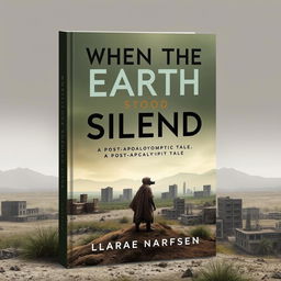 A modern book cover featuring the title "When the Earth Stood Silent: A Post-Apocalyptic Tale" displayed prominently in a unique, eye-catching font