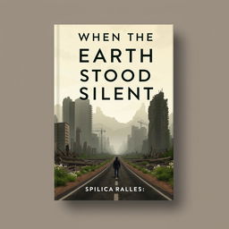 A modern book cover featuring the title "When the Earth Stood Silent: A Post-Apocalyptic Tale" in a simple yet distinctive font