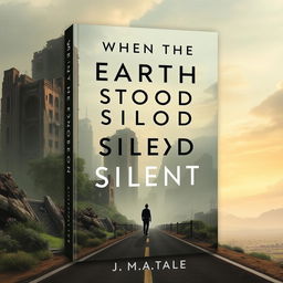 A modern book cover featuring the title "When the Earth Stood Silent: A Post-Apocalyptic Tale" in a simple yet distinctive font