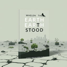 A modern book cover showcasing the title "When the Earth Stood Silent: A Post-Apocalyptic Tale" in a simple yet distinctive font that stands out against the background