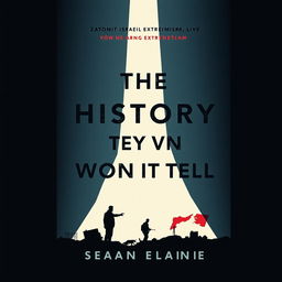 A modern book cover for the title "The History They Won't Tell" that explores Zionist and Israeli extremism