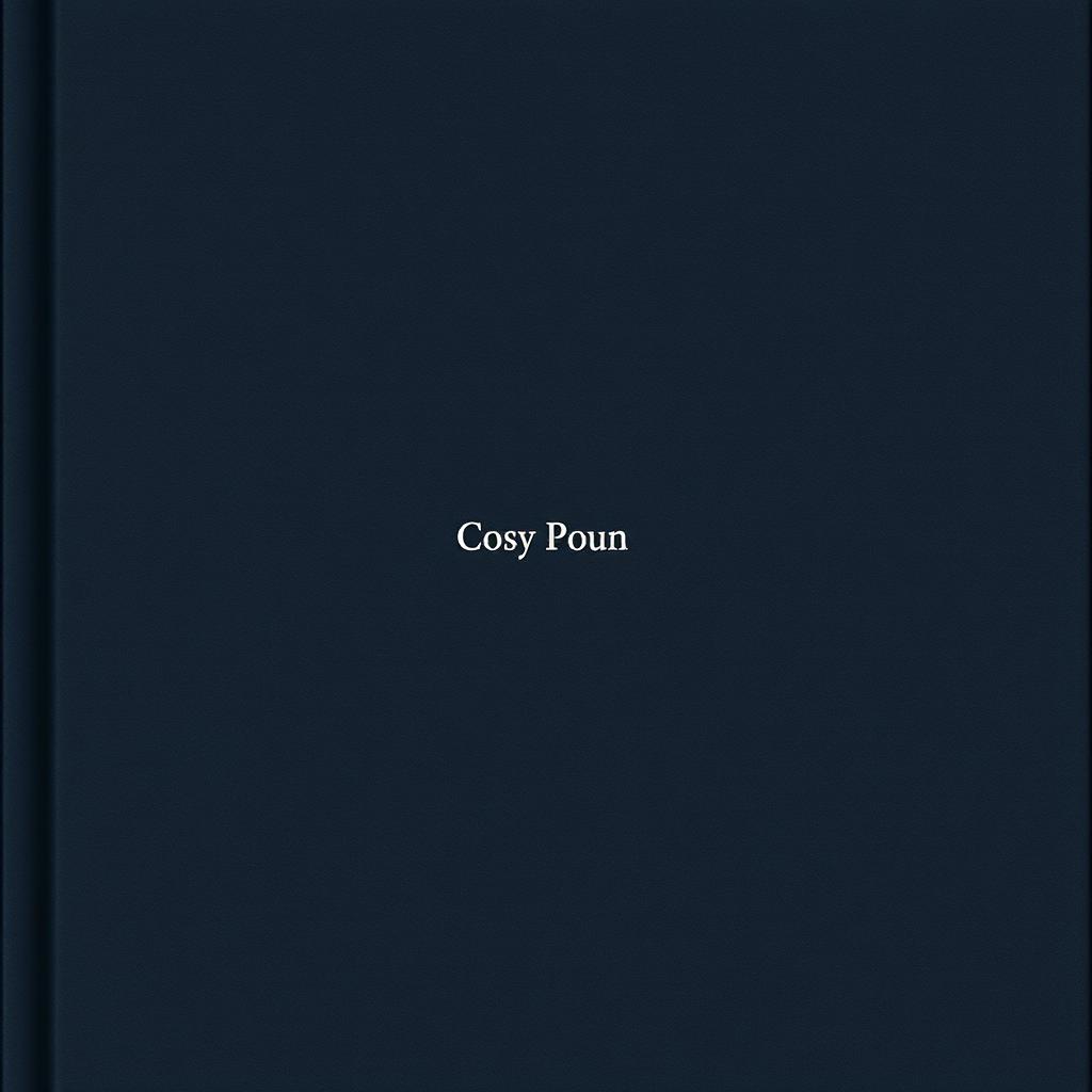 A minimalistic book cover featuring a dark, moody background in shades of gray and deep blue to evoke a sense of gloom and sadness