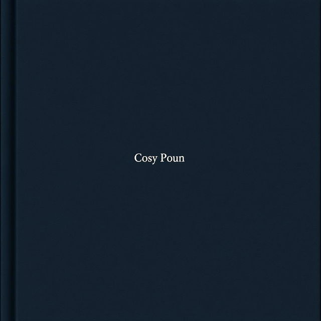 A minimalistic book cover featuring a dark, moody background in shades of gray and deep blue to evoke a sense of gloom and sadness