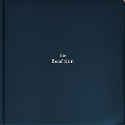 A minimalistic book cover featuring a dark, moody background in shades of gray and deep blue to evoke a sense of gloom and sadness