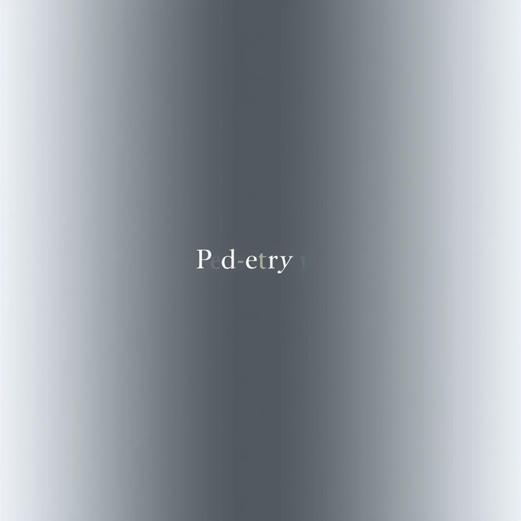 A simple and elegant book cover that exudes sad vibes, featuring a muted color palette with soft grays and gentle blues