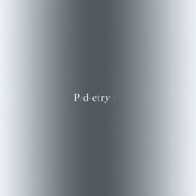 A simple and elegant book cover that exudes sad vibes, featuring a muted color palette with soft grays and gentle blues