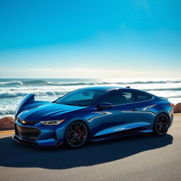 An incredible 2026 Chevrolet Opala SS, featuring a sleek and modern design with a shiny metallic blue finish