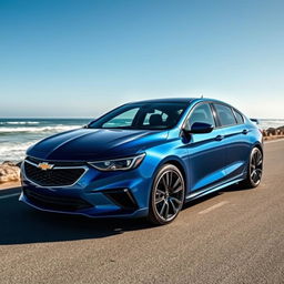 An incredible 2026 Chevrolet Opala SS, featuring a sleek and modern design with a shiny metallic blue finish