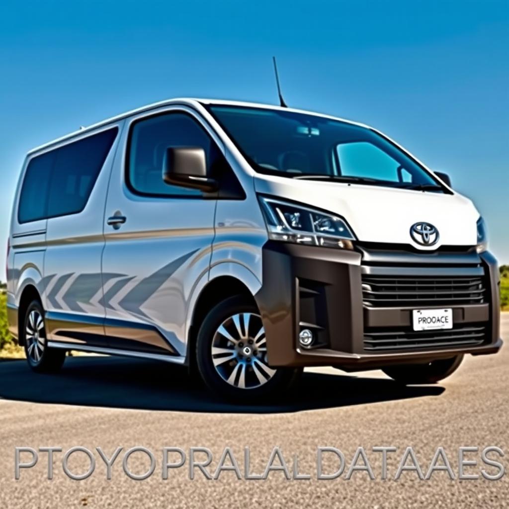 A sleek and polished white Toyota Proace, showcasing its modern design and stylish features